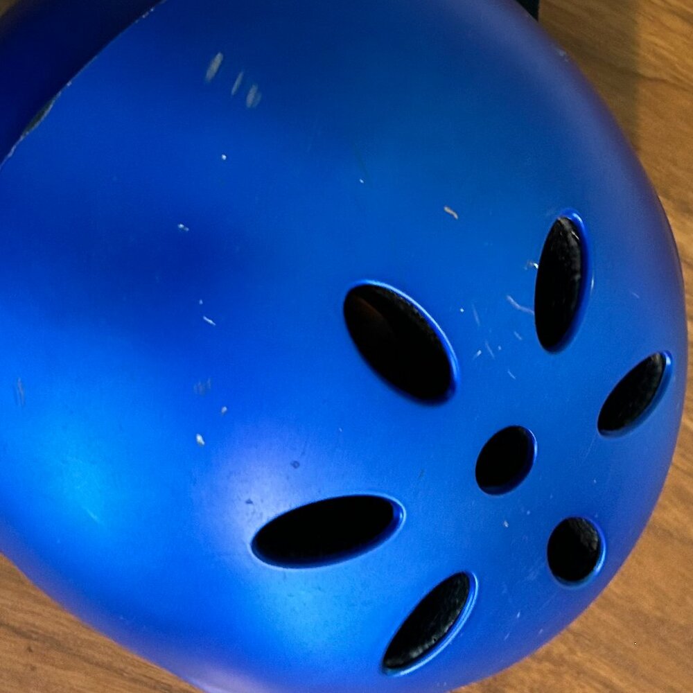 Kid's Razor Multi-Sport Helmet--Blue, Size M - Picture 4 of 4